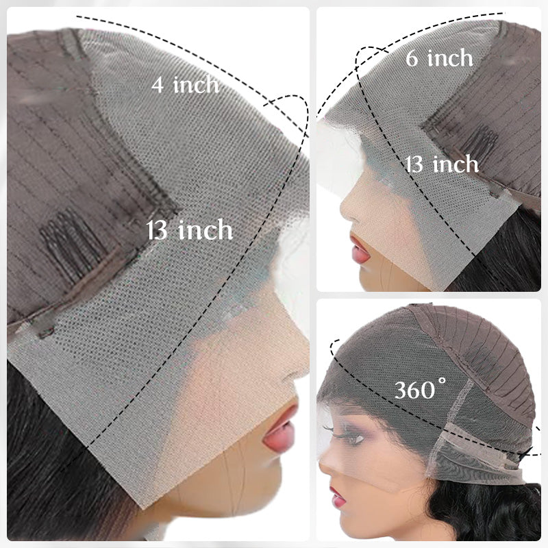 Honey Blonde Highlight 13x6 Lace Front Wigs Ombre Color Kinky Curly Human Hair Wigs
