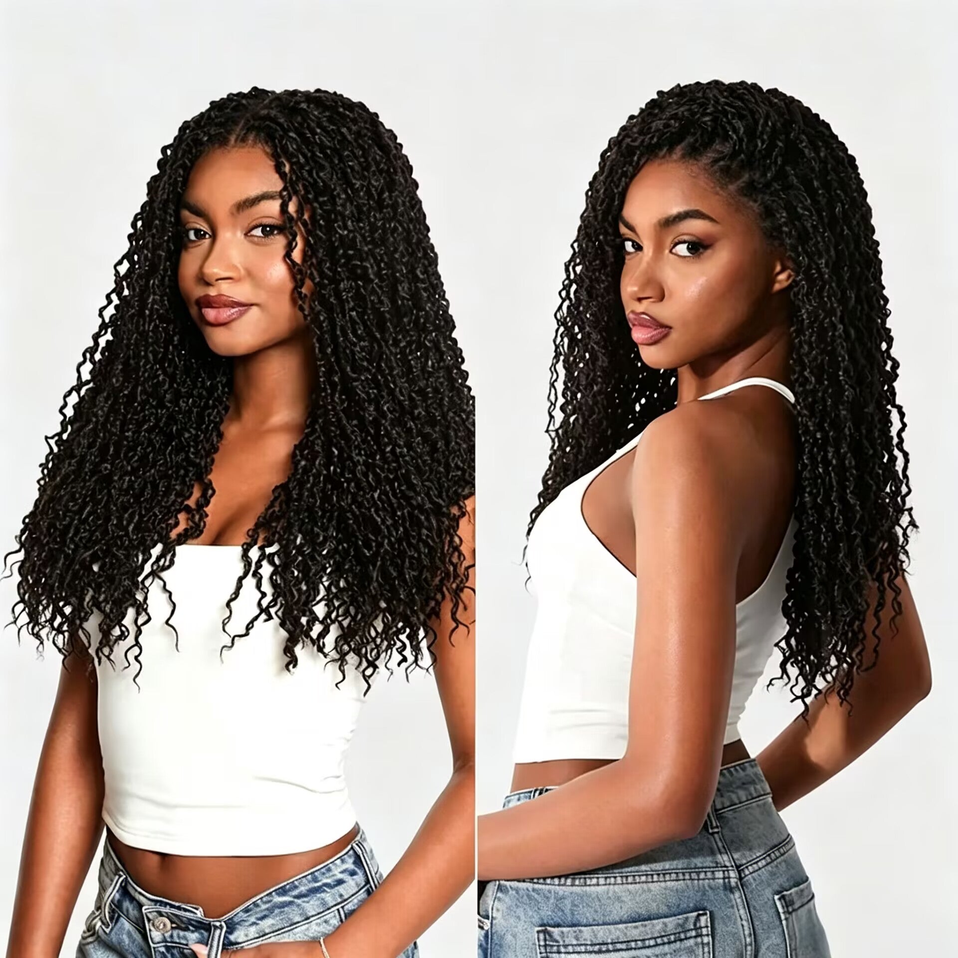 Zlike Boho Twist Curly Wig 13x6 Pre-Cut Lace Front Wig Glueless Ready to Wear Human Hair Wi