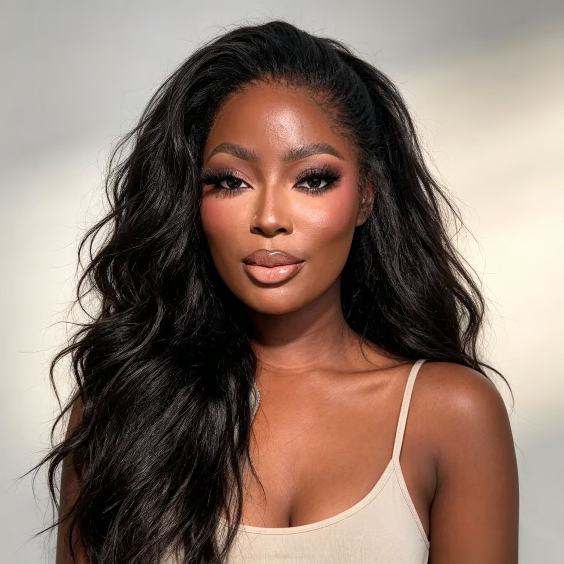 Zlike Glueless Kinky Body Wave 360 Invisi Strap Lace Wig with Newborn Hairline
