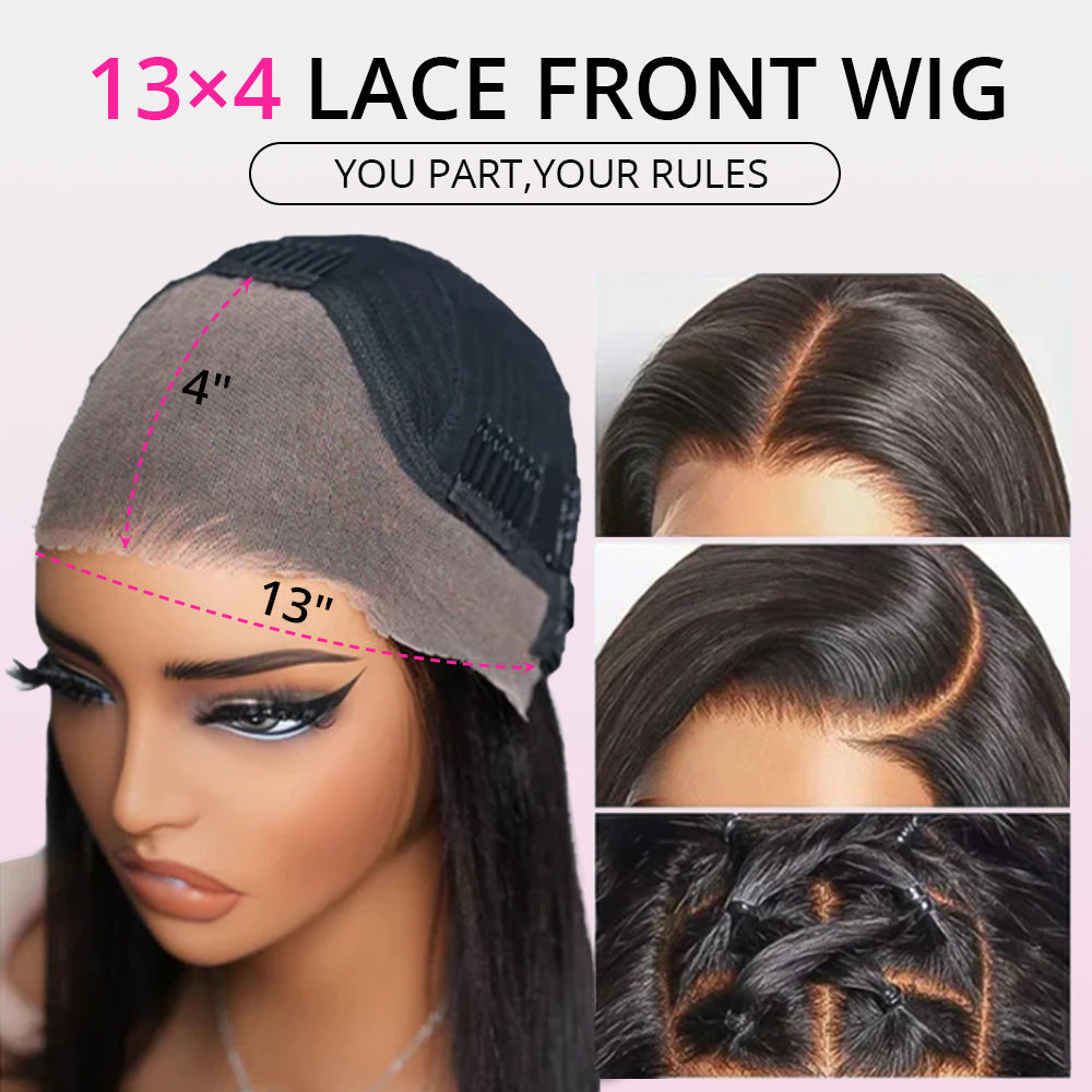 13x4 lace water wave wig with invisible natural hairline