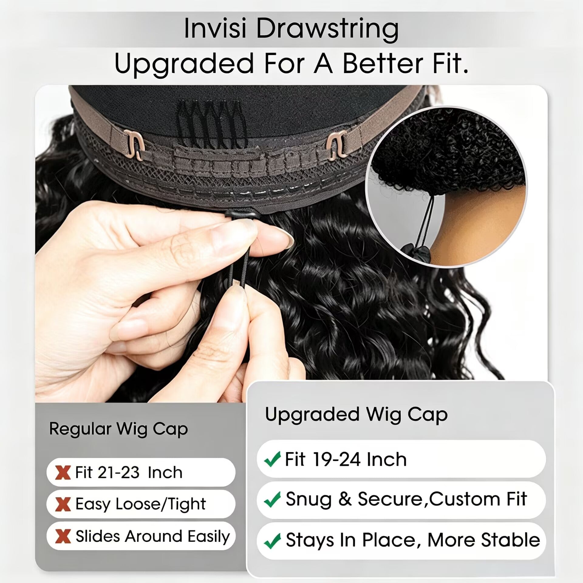 Zlike Glueless Long Loose Curls with Braided Parting 7x5 & 13x4 Transparent Lace Front Pre-Plucked Ready to Wear