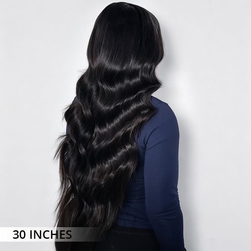 Zlike Luxury Bouncy Beach Wave Wigs 300% Density Virgin Human Hair Wigs Transparent Lace Super Double Drawn