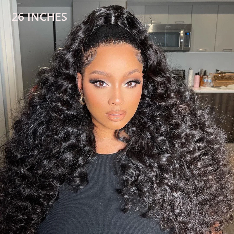 Zlike Wand Curls Transparent Lace Front Wigs Virgin Human Hair Glueless Wigs For Women