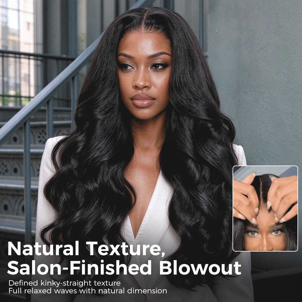 Zlike Butterfly Haircuts Layered Cut Loose Wave Wigs Pre-styled Human Hair Glueless Wigs With Drawstring