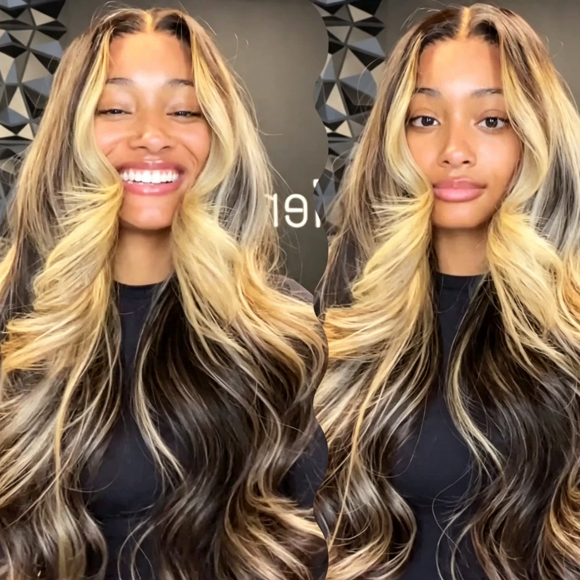 Zlike Highlihgt Blonde Color Loose Wave Clear Transparent Glueless Lace Front Human Hair Wigs