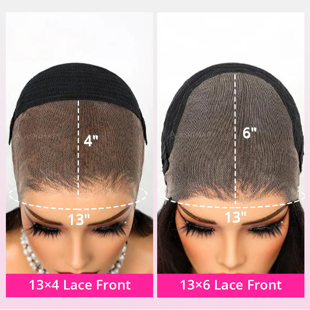 30"=$198 Water Wave Wig 100% Human Hair Transparent Lace Front Wigs Natural Hairline