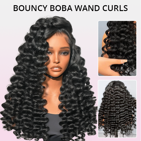 Zlike Wand Curls Wigs 300% Density Virgin Human Hair Bleach Konts Transparent Lace Front Wigs Pre Plucked Hairline