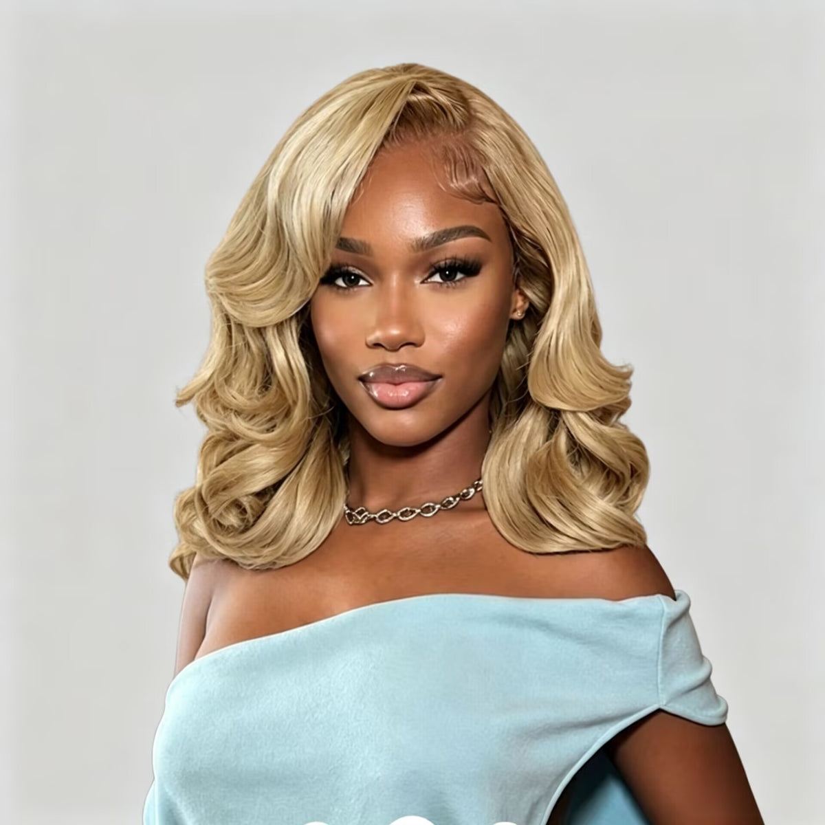 Zlike Honey Blonde Short Bob Body Wave Human Hair Wig Glueless Pre-Styled Salon Finish Ready To Wear Wig