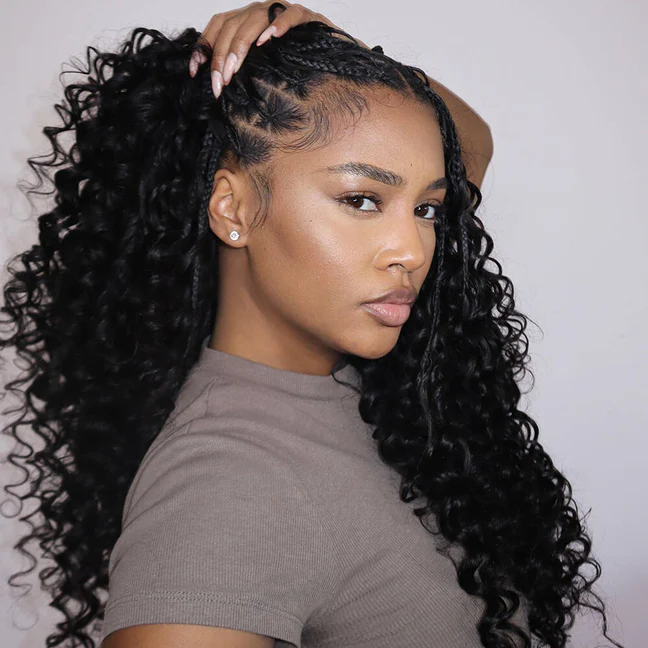 Zlike Loose Deep Crochet Human Hair for Natural Boho Braids Miracle knots