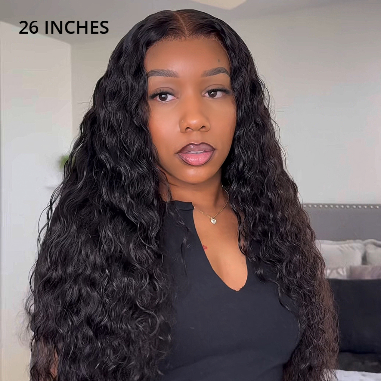 Flash Sale | Water Wave Lace Front Wigs Natural Hairline 100% Human Hair Transparent Lace