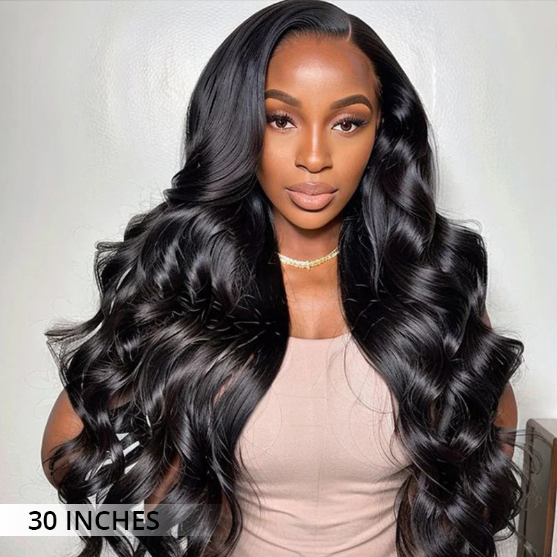 Zlike Body Wave Transparent Lace Front Glueless Wigs Long Natural Wave Wigs 100% Human Hair