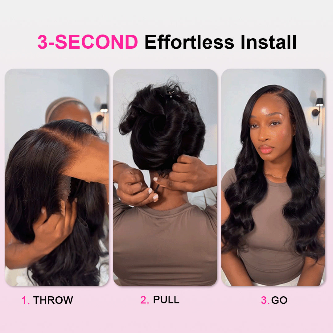 30"= $198 Straight Human Hair High Density Glueless Wigs 7×5 13×6 Lace Pre Plucked & Bleached Drawstring Wigs