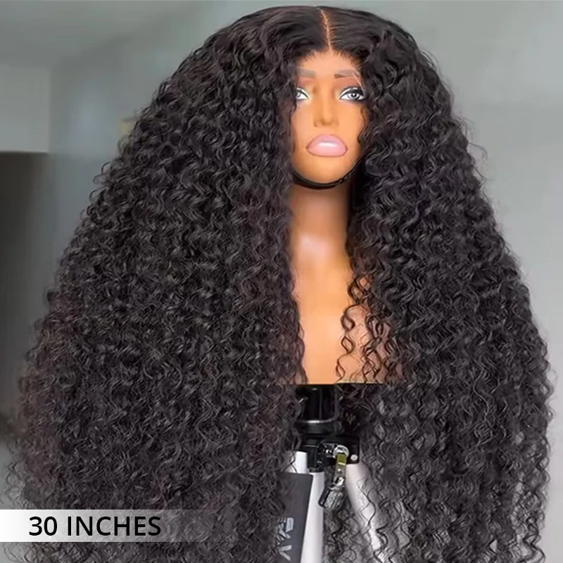 Curly transparent lace front wig with 300% density, virgin human hair, natural hairline and super double drawn full ends