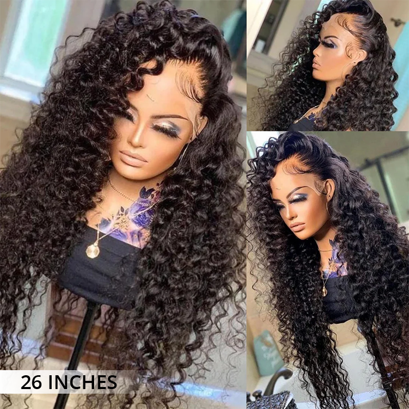 Zlike Wand Curls Transparent Lace Front Wigs Virgin Human Hair Glueless Wigs For Women