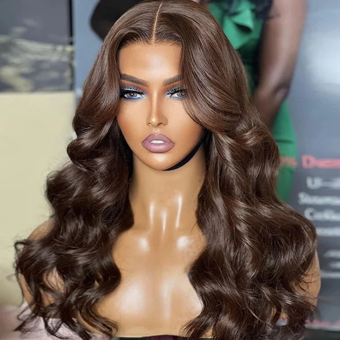 2Wigs = $189 | Wear Go Deep Wave Wig + #4 Chocolate Brown Color Body Wave Wigs