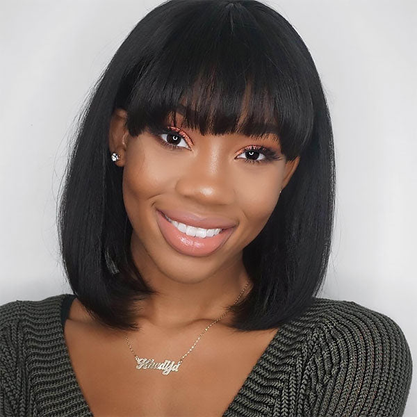 $189 = 3Wigs | Bob Glueless Wear & Go Straight Wig With Bangs + 13x4 Lace Front Body Wave Wig + Bob 13x4 Lace Front Boby Wave Wig