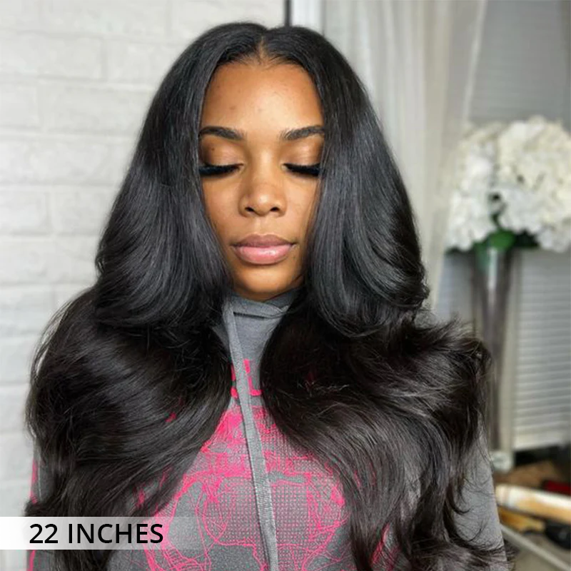 Zliek Body Wave 4x4 Lace Closure Wigs 100% Human Hair Transparent Lace Wigs Beginner Friendly