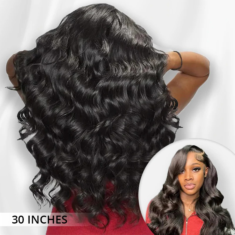 Zlike Body Wave Transparent Lace Front Glueless Wigs Long Natural Wave Wigs 100% Human Hair