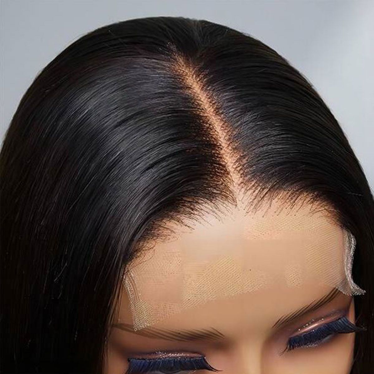 Short Straight Bob Glueless Lace Closure Transparent Lace Bob Wig 180% Density