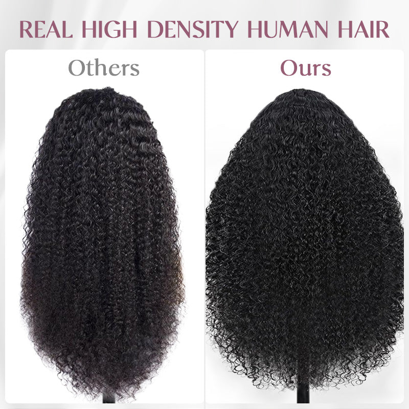 300% Density Luxury Custom Wigs Curly Lace Front Wigs Virgin Human Hair Transparent Lace Wig Super Double Drawn