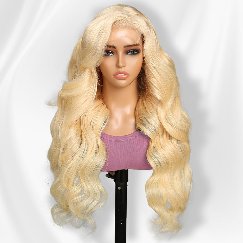 613 Blonde Body Wave Transparent 13x4 Lace Front Human Hair Wigs For Women