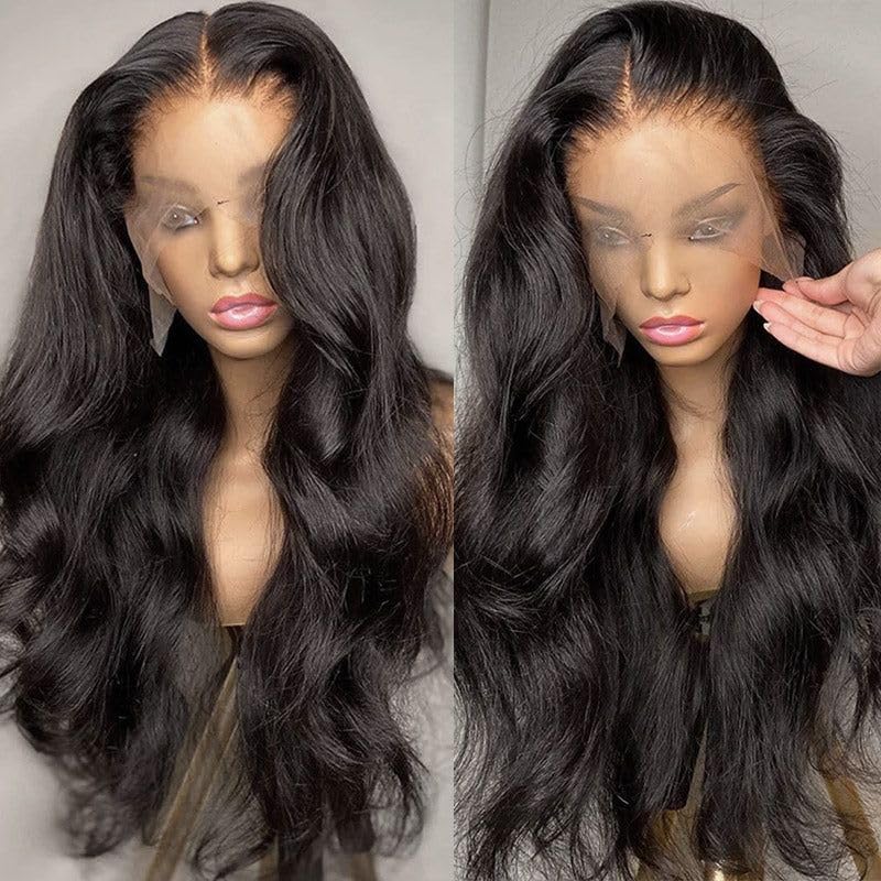 Clearance Sale | 200% Density Body Wave Transparent Lace Front Wigs Long Natural Wave Wigs 100% Human Hair For Women