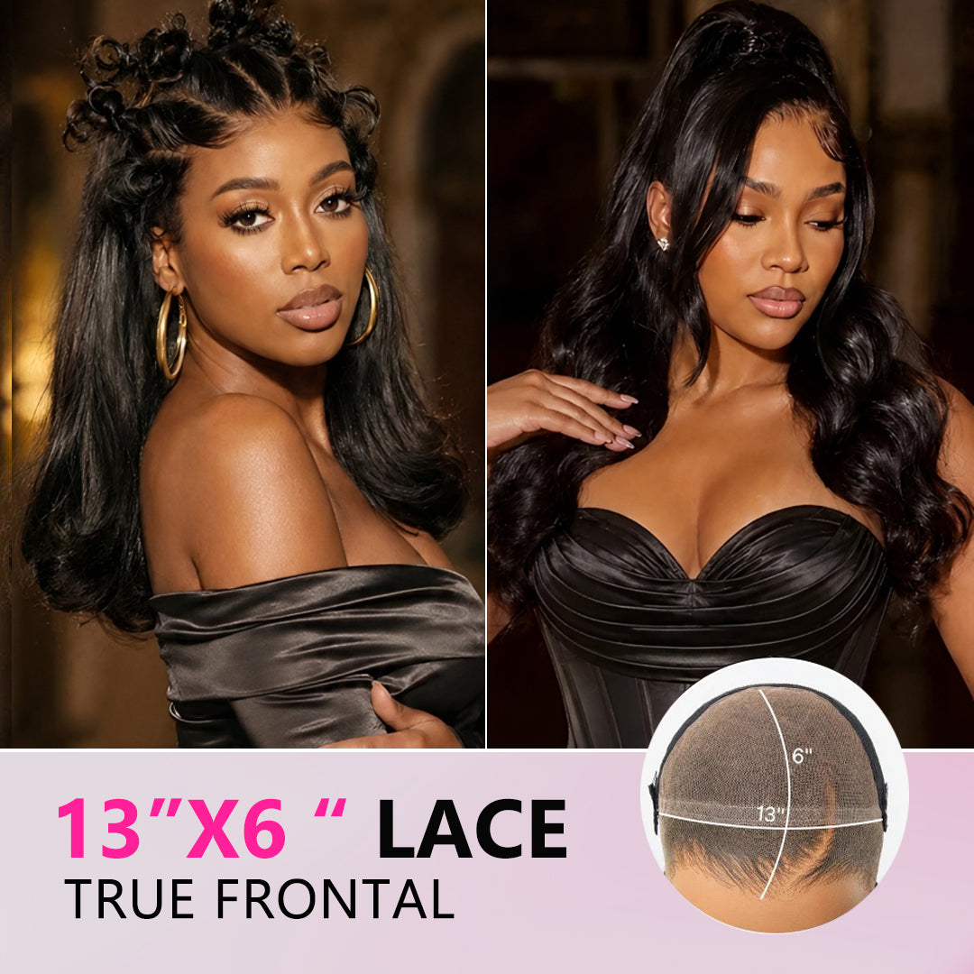 Zlike 200% Density Ombre Brown / Natural Black Loose Wave Glueless 13x6 / 13x4 Lace Front Wigs Human Hair Pre-Cut Lace Flexi-Fit Drawstring Cap