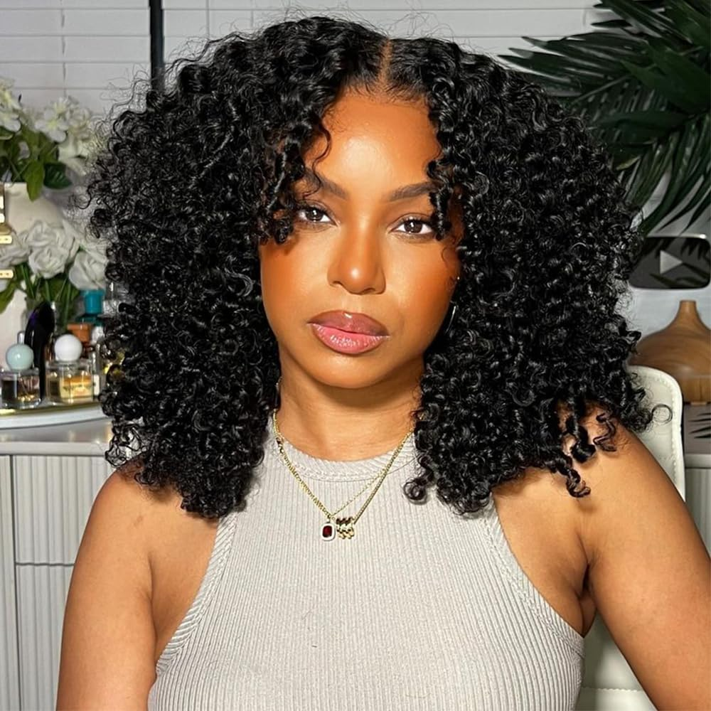 Curly Bob Wigs 4×4/13×4 Lace Front Short Curly Bob Human Hair Wigs-Zlike