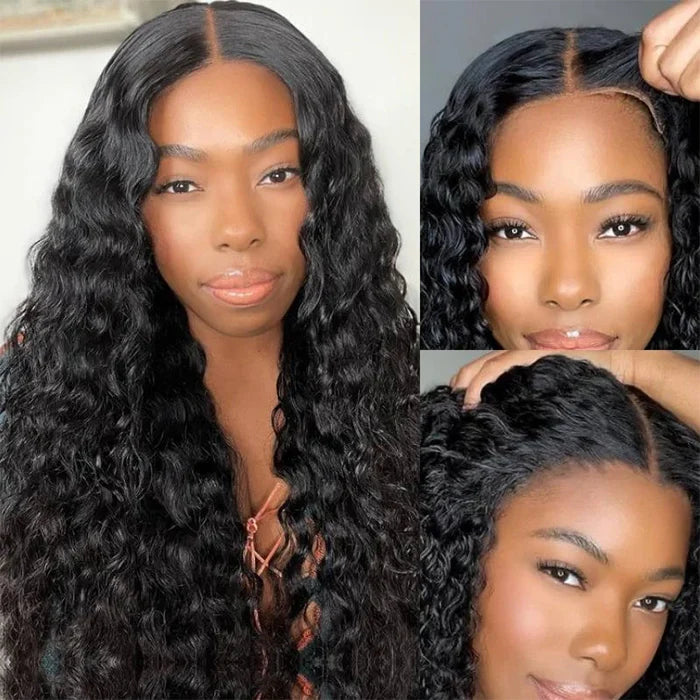 Member Special Offer | 20"=$99 Water Wave 5x5 Closure Wigs 100% Human Hair Glueless Wigs for Beginners