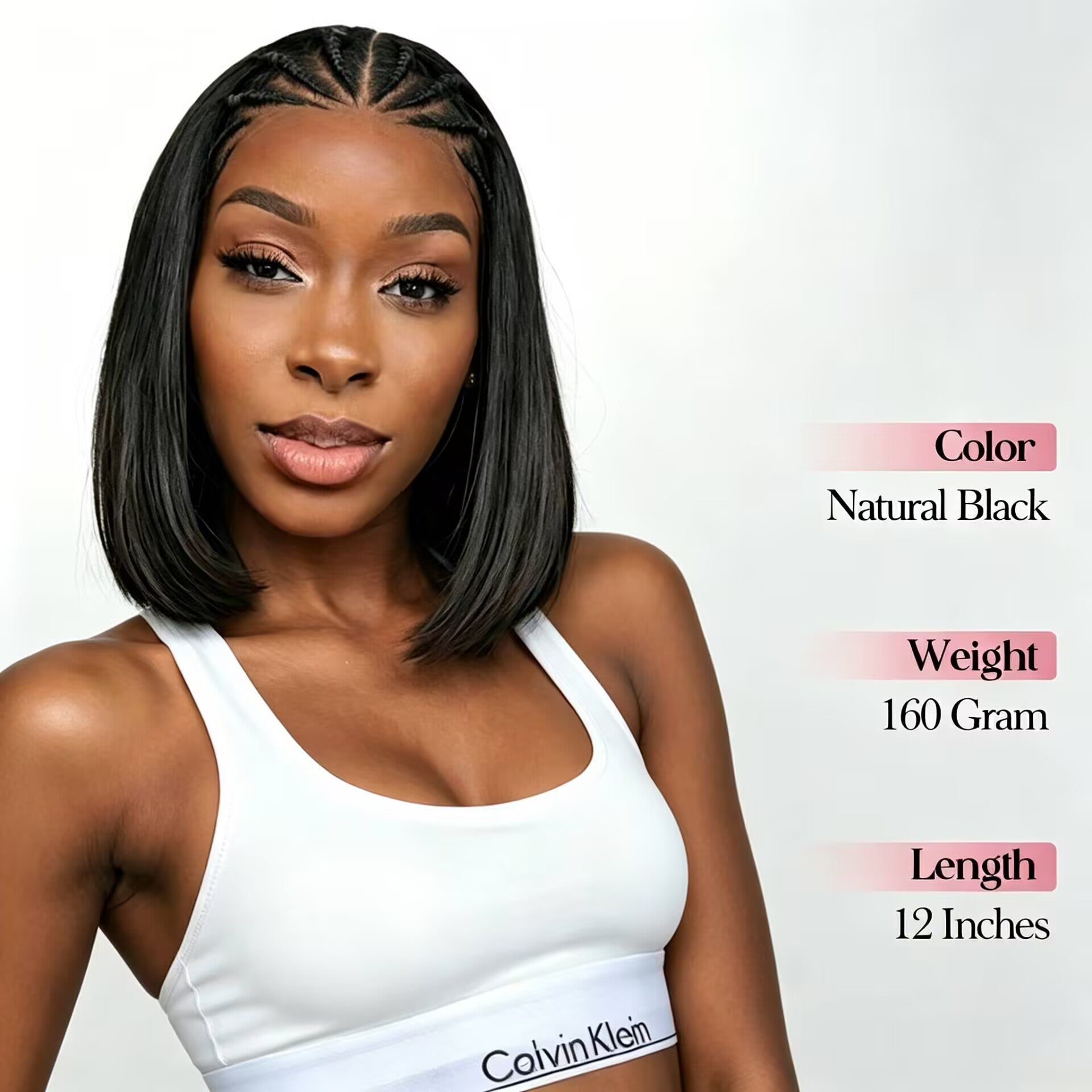Zlike Glueless 7x5 Pre-Cut Lace Bohemian Braided Natural Black Straight Bob Wig Beginner Friendly Human Hair Wig