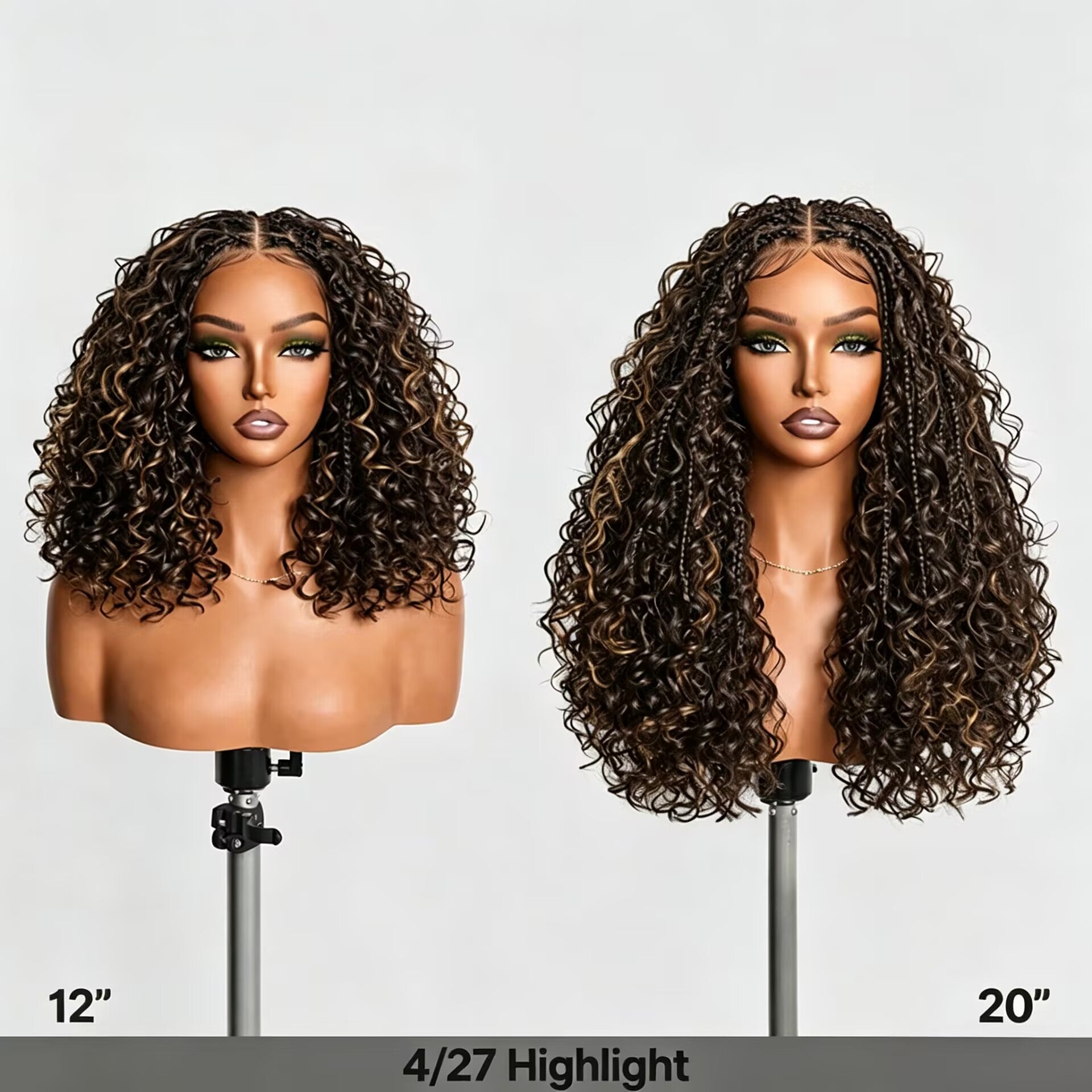 Zlike Boho Braids Water Wave Wig 13x6 HD Pre-Cut Lace Front Glueless Human Hair Wig