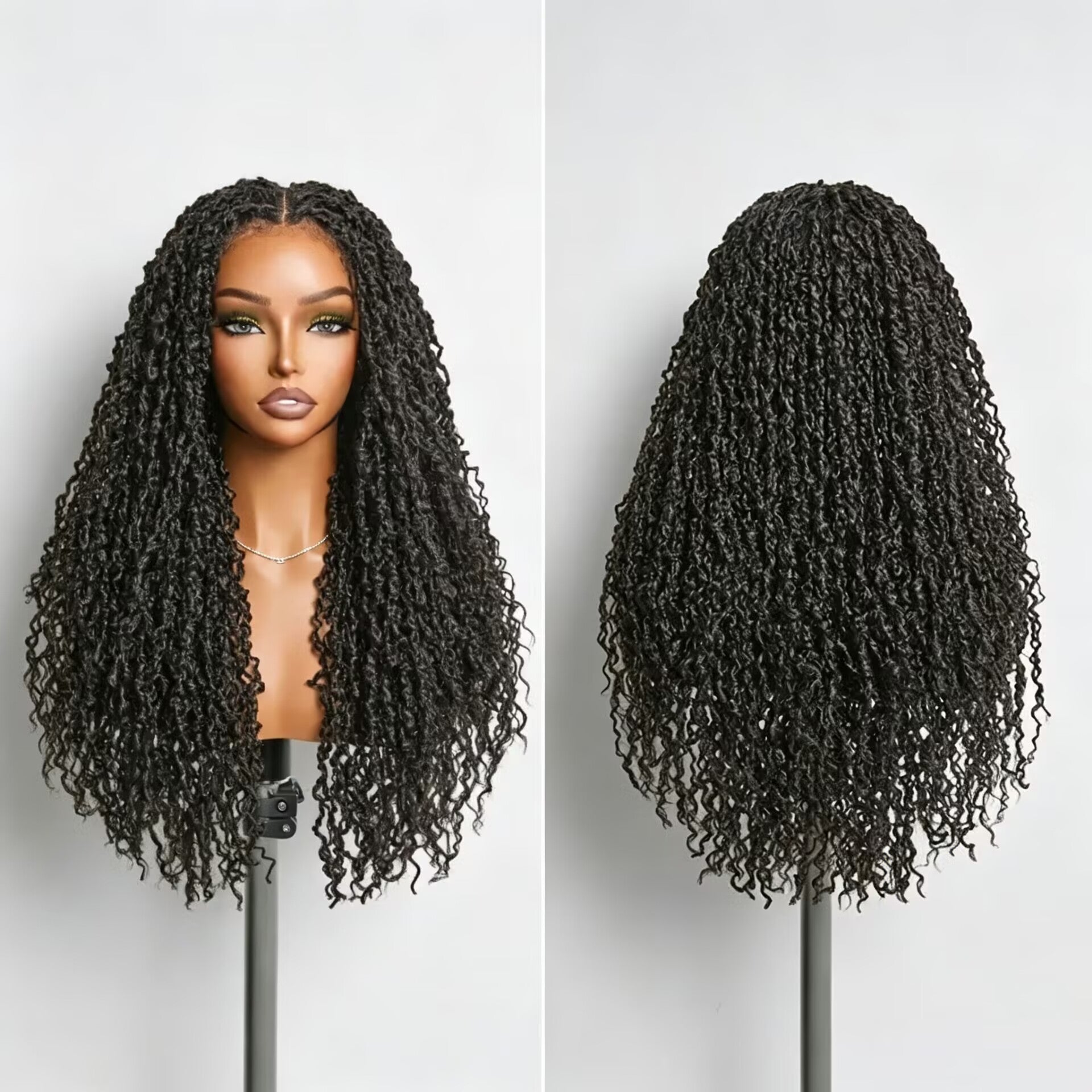 Zlike Boho Twist Curly Wig 13x6 Pre-Cut Lace Front Wig Glueless Ready to Wear Human Hair Wi