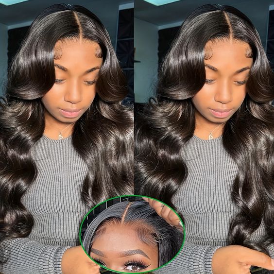 Zlike-Wear & Go Glueless Body Wave Pre Cut 5x5 Lace Closure Human Hair Wigs