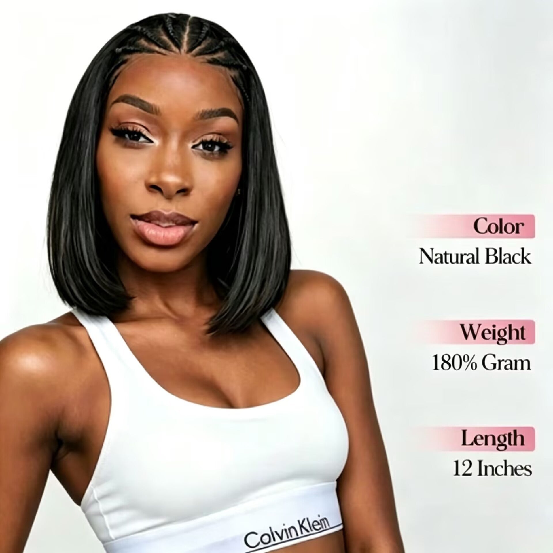 Zlike Glueless 7x5 Pre-Cut Lace Bohemian Braided Natural Black Straight Bob Wig Beginner Friendly Human Hair Wig