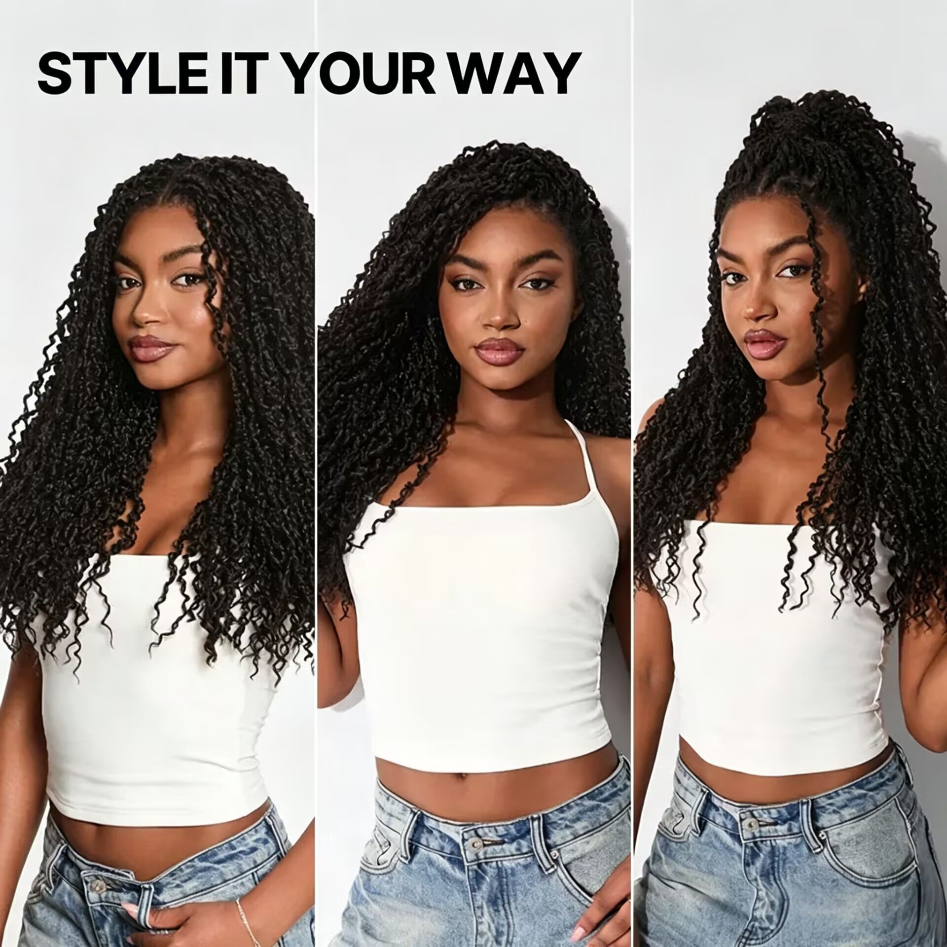 Zlike Boho Twist Curly Wig 13x6 Pre-Cut Lace Front Wig Glueless Ready to Wear Human Hair Wi