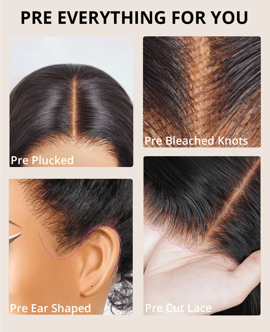 Zlike Glueless 7x5 Pre-Cut Lace Bohemian Braided Natural Black Straight Bob Wig Beginner Friendly Human Hair Wig