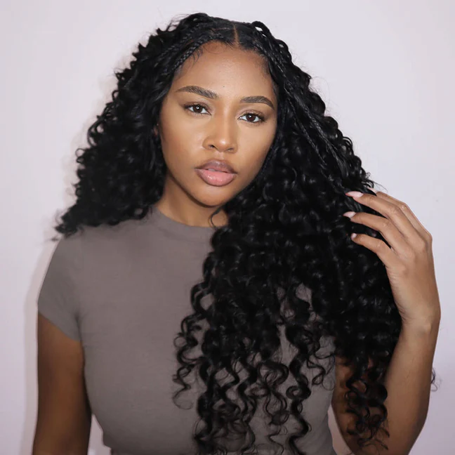 Zlike Loose Deep Crochet Human Hair for Natural Boho Braids Miracle knots