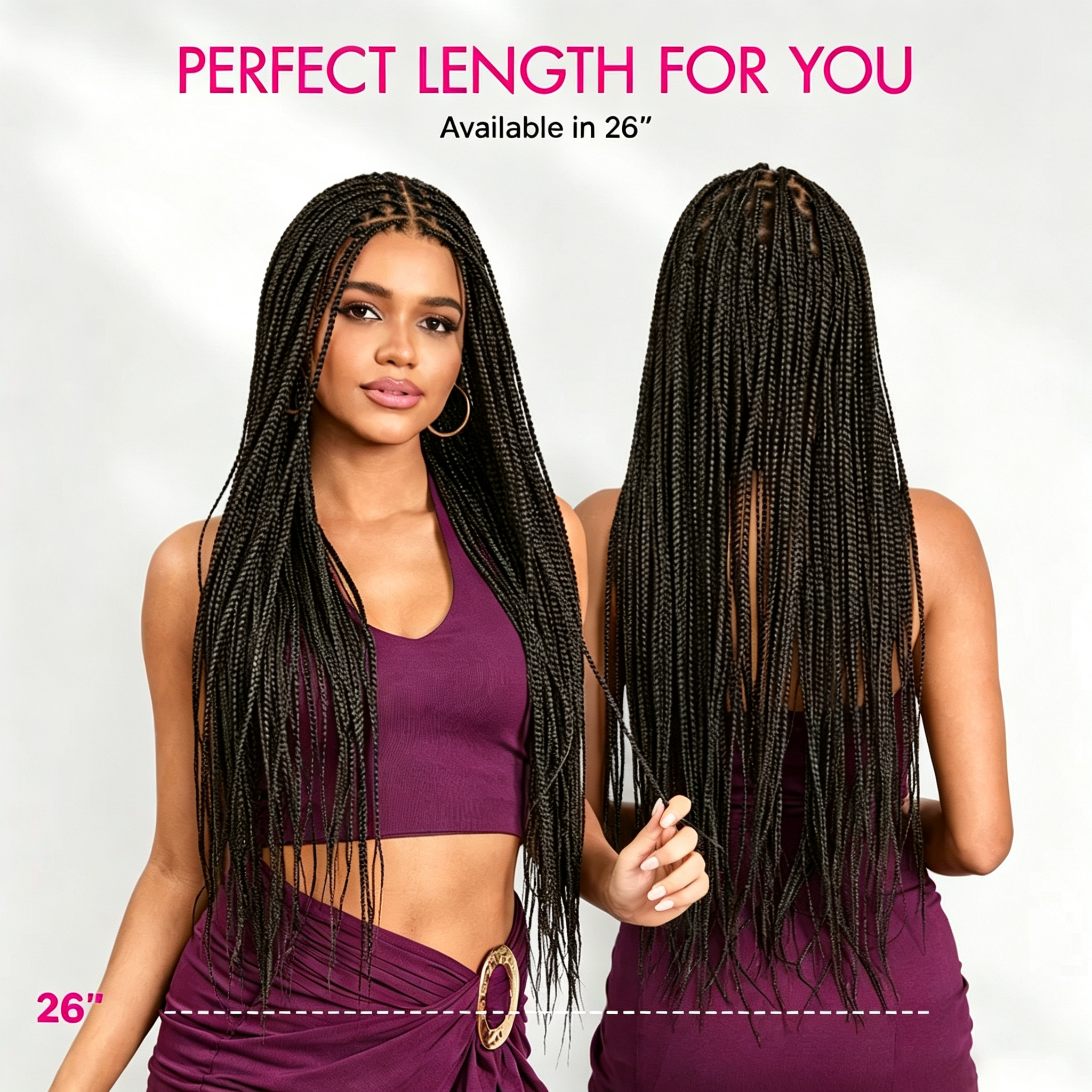 Zlike 613 Blonde Lightweight Knotless Box Braided Wigs Realistic Scalp Look Full Lace Drawstring Cap Real Human Hair Base