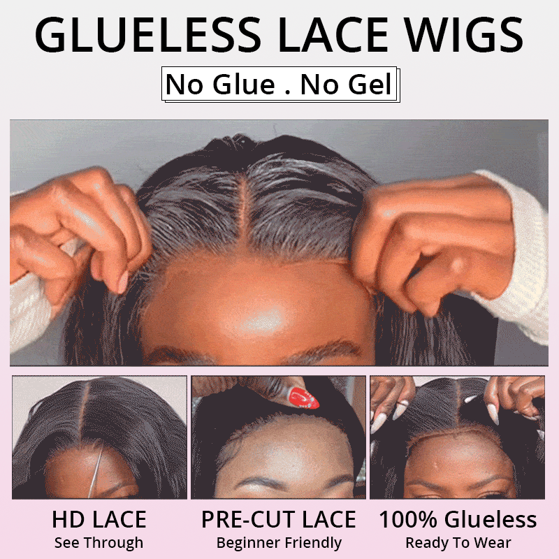 Code: ZL100F | Wear & Go Glueless Body Wave Pre Cut 5x5 Lace Closure Human Hair Wigs