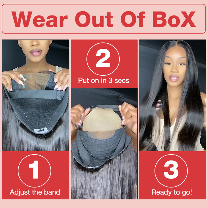 Ready Go Glueless Deep Wave 5x5 HD Lace Closure Wig Natural Hairline Beginner Friendly