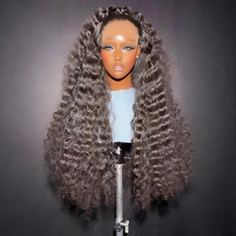 Zlike Natural Fluffy Deep Wave 13x4 Lace Front Human Hair Wigs 250 300 High Density Wigs For Women