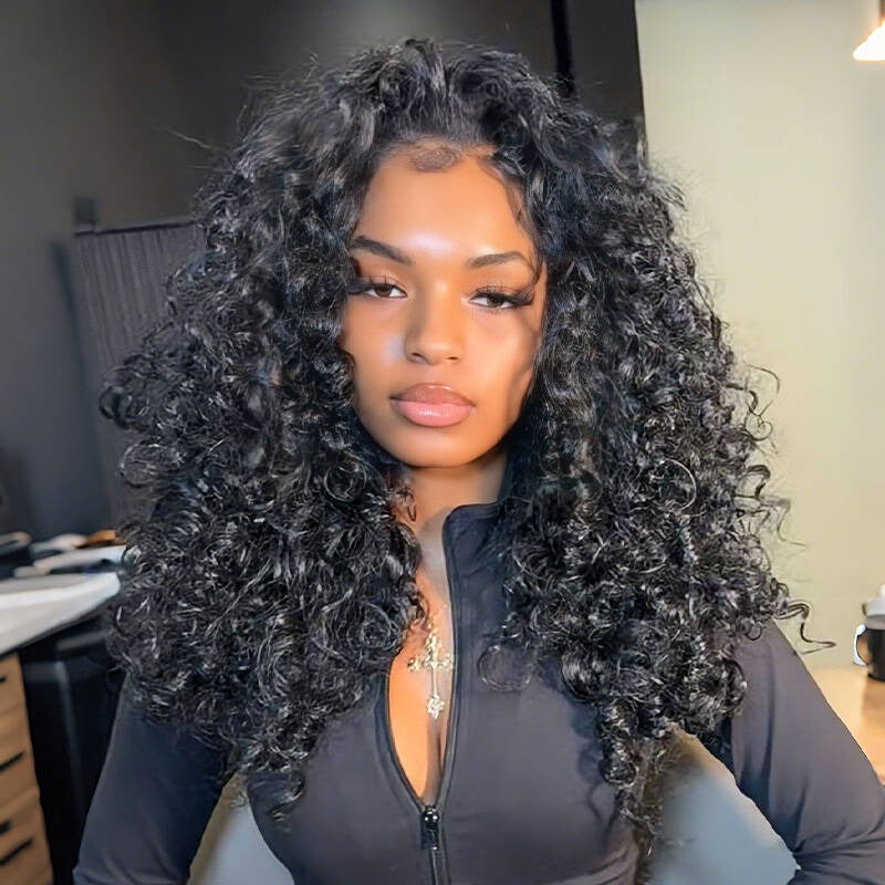 Zlike Deep Curly Crochet Human Hair for Natural Boho Braids Miracle knots