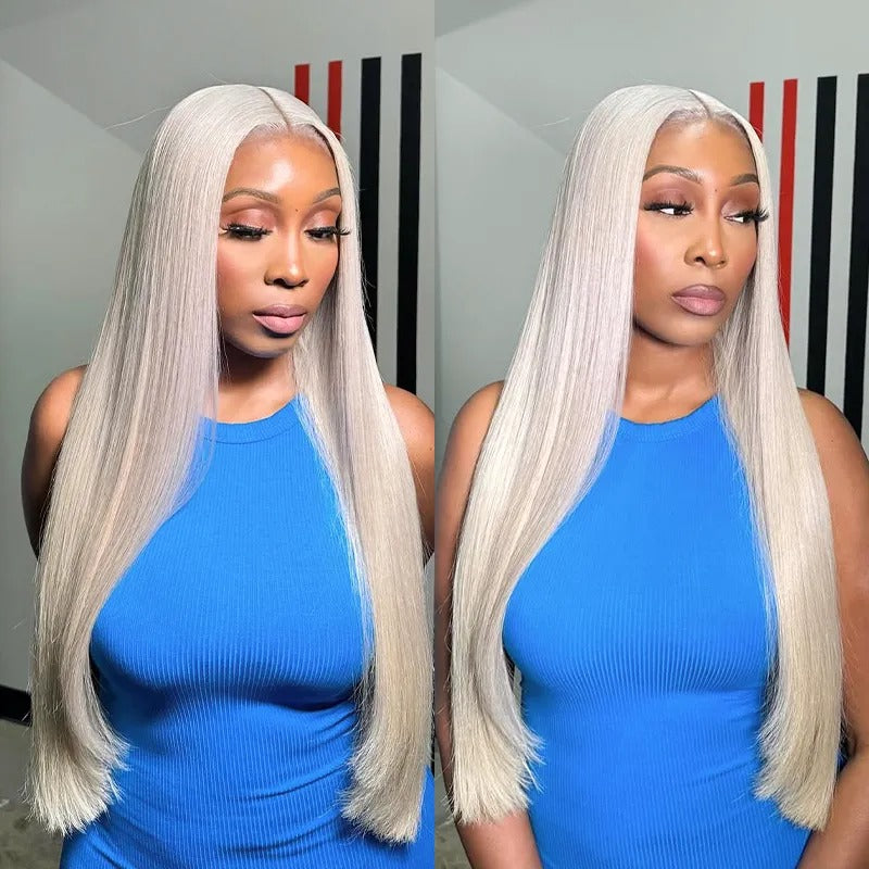Zlike Transparent 13x4 Lace Front Human Hair Wigs Glueless Pre Plucked Natural Hairline Virgin Hair Wigs