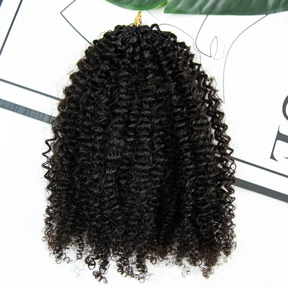 Zlike Kinky Curly Crochet Human Hair for Natural Boho Braids Miracle knots