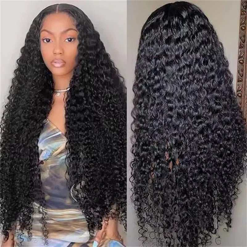 Zlike Burmese Curly Wave Wigs 250% 13x6 Full Lace Front Wig Human Hair Natural Hairline