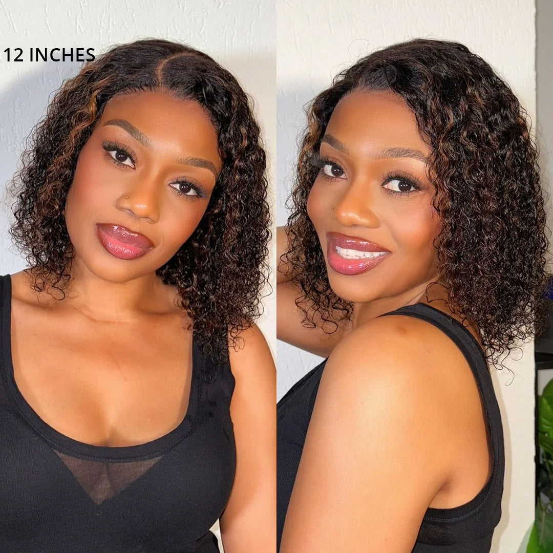 Zlike Wet and Wavy 5x5 Closure Pre-Cut Lace Water Wave Wigs Glueless Side Part Human Hair Wigs