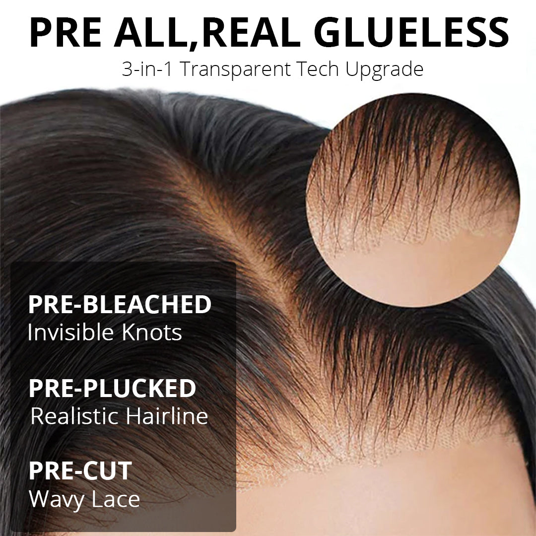 2Wigs = $189 | Water Wave Glueless Wig + Highlight Body Wave Wig With Bangs