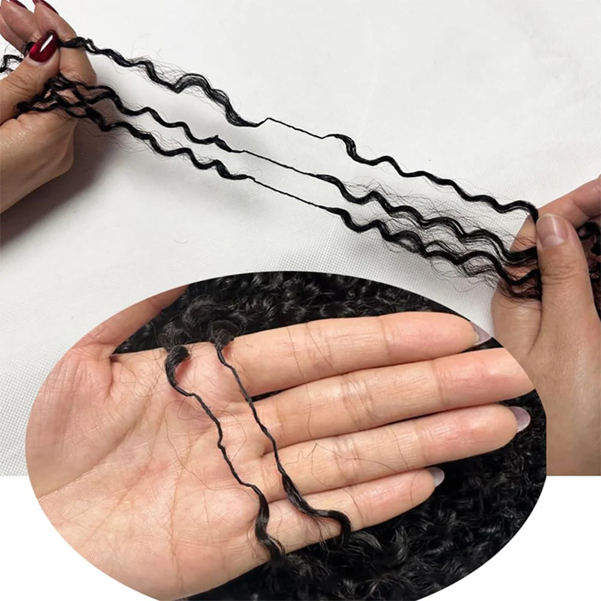 Zlike Deep Curly Crochet Human Hair for Natural Boho Braids Miracle knots