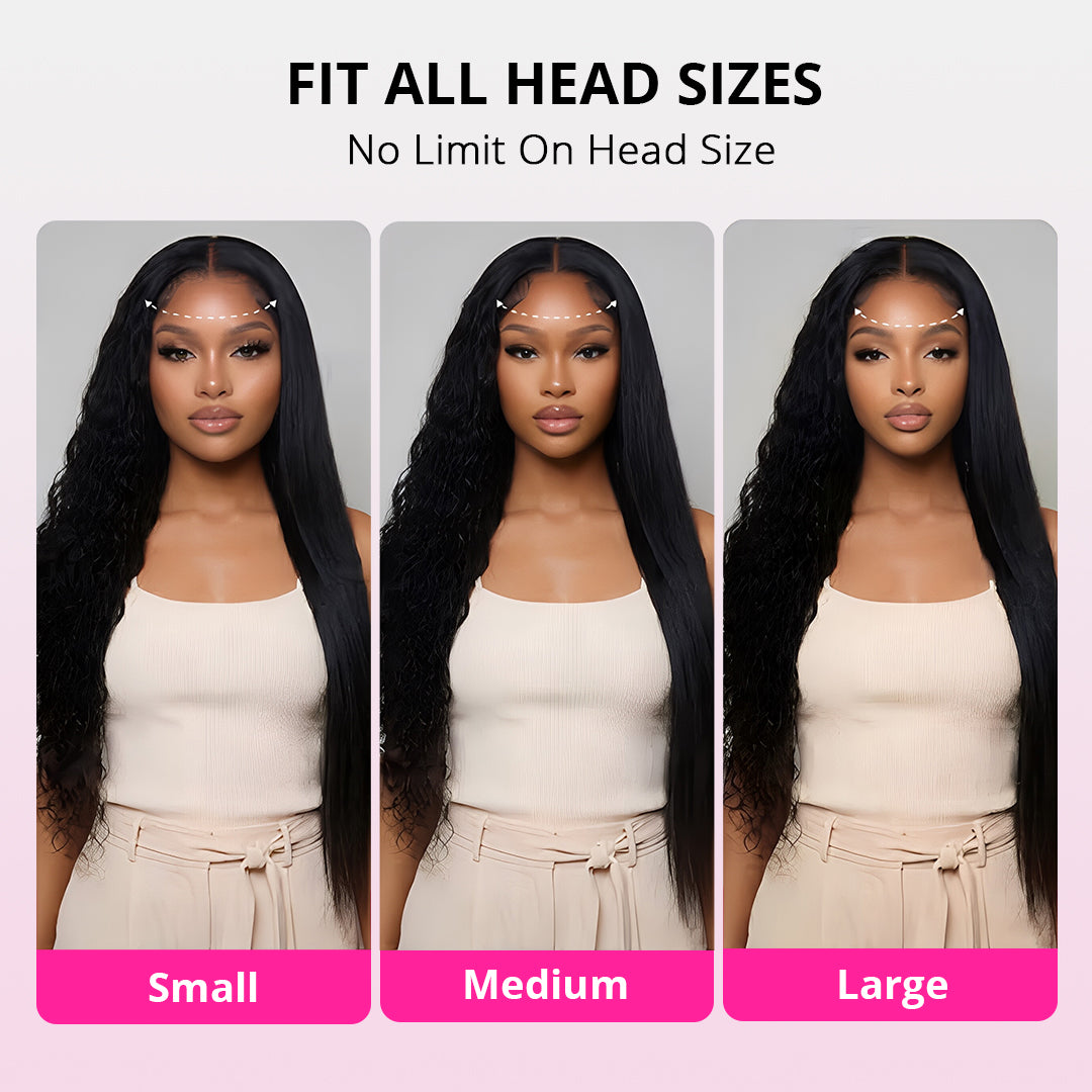 Silky straight human hair wig texture with smooth finish
