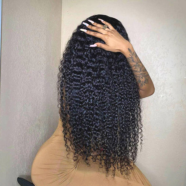 Ready Go Glueless Water Wave 5x5 Lace Closure Wig 180% Density Human Hair Wigs